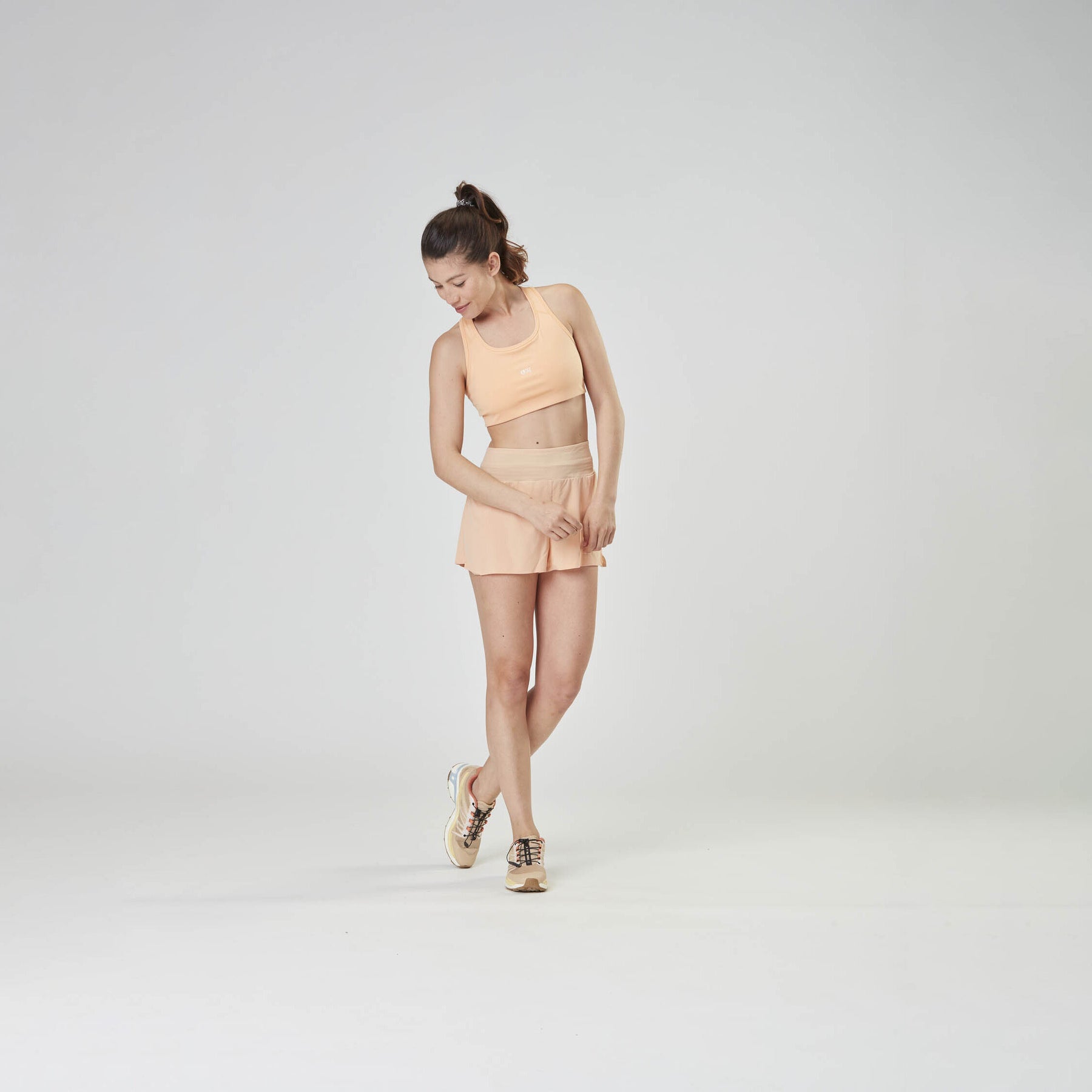 ZOVIA STRETCH SHORTS __color:Peach_nougat#12
