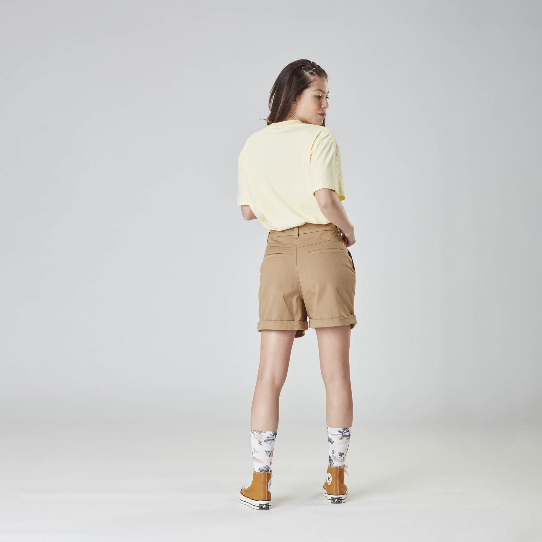 ANJEL CHINO SHORTS __color:Dark_Stone#9