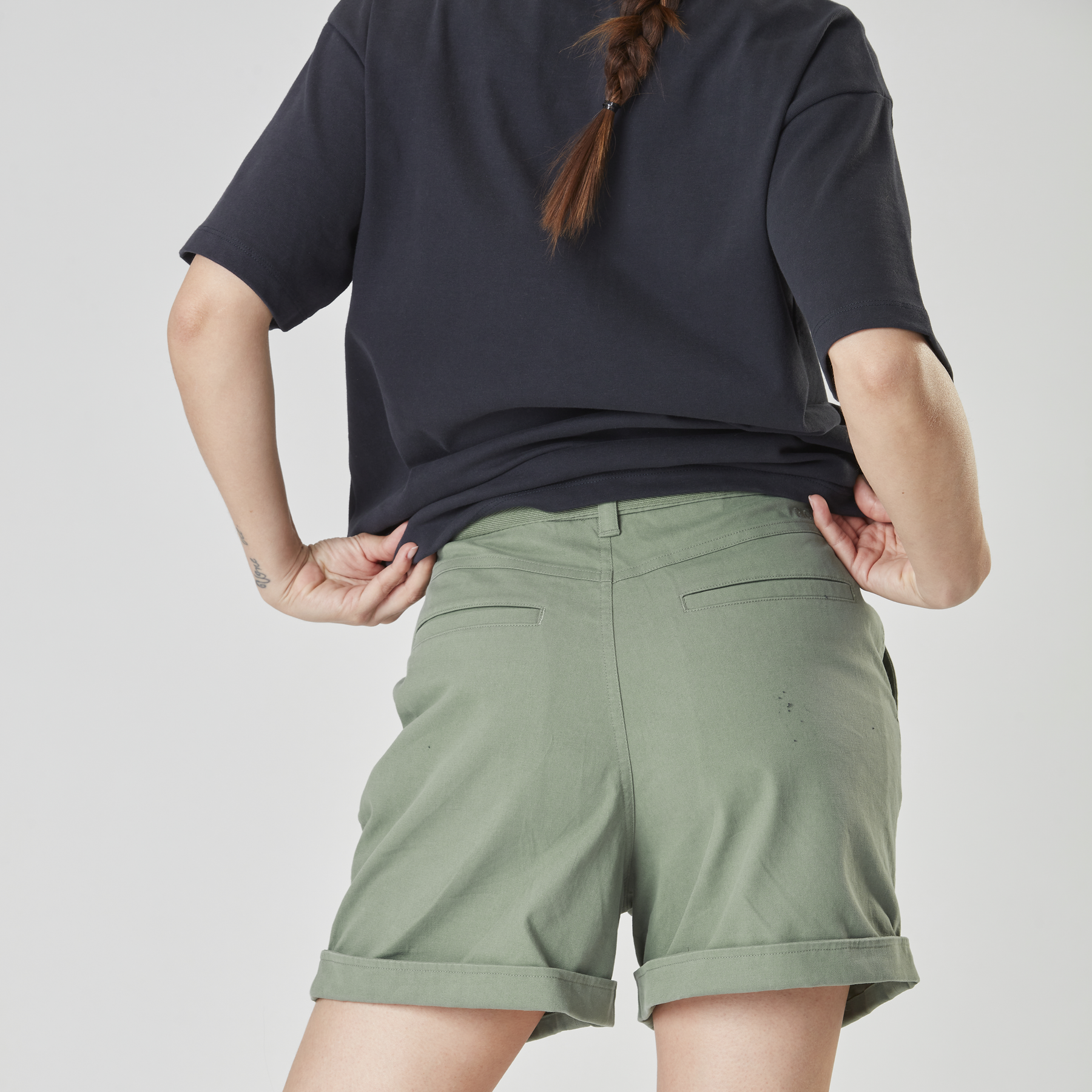 ANJEL CHINO SHORTS __color:Green_Spray#21