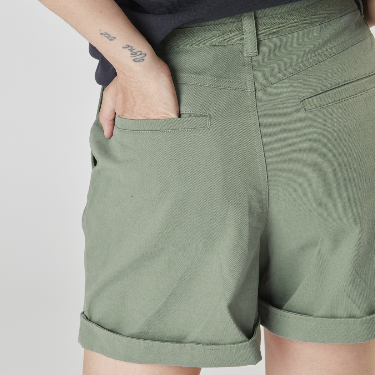 ANJEL CHINO SHORTS __color:Green_Spray#23