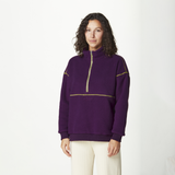 CYLLA 1/4 FLEECE __color:Potent_Purple#7