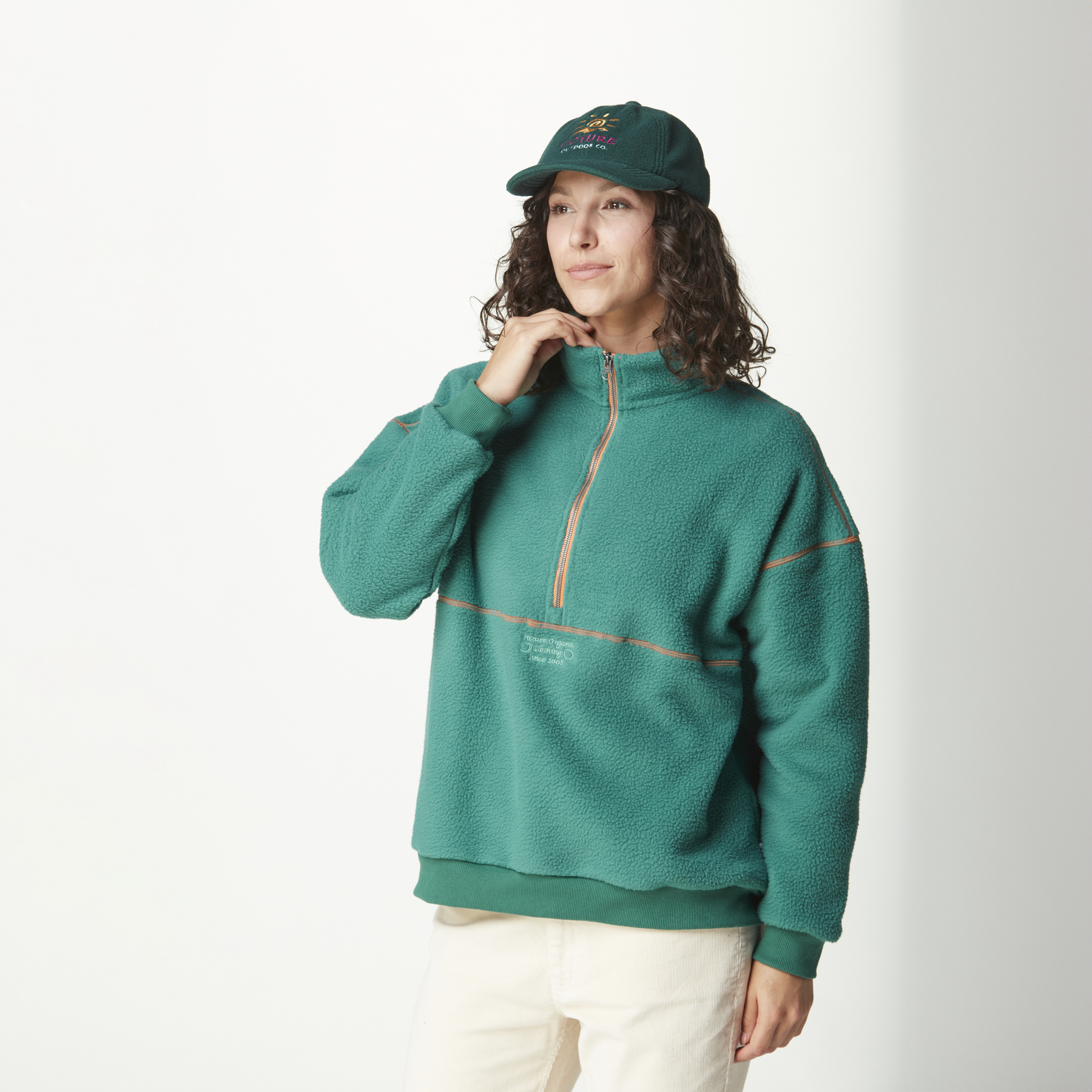 CYLLA 1/4 FLEECE __color:Bayberry#1