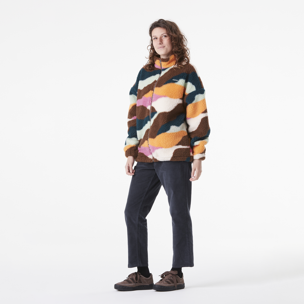 GYPSI ZIP FLEECE __color:Strates_Print#0