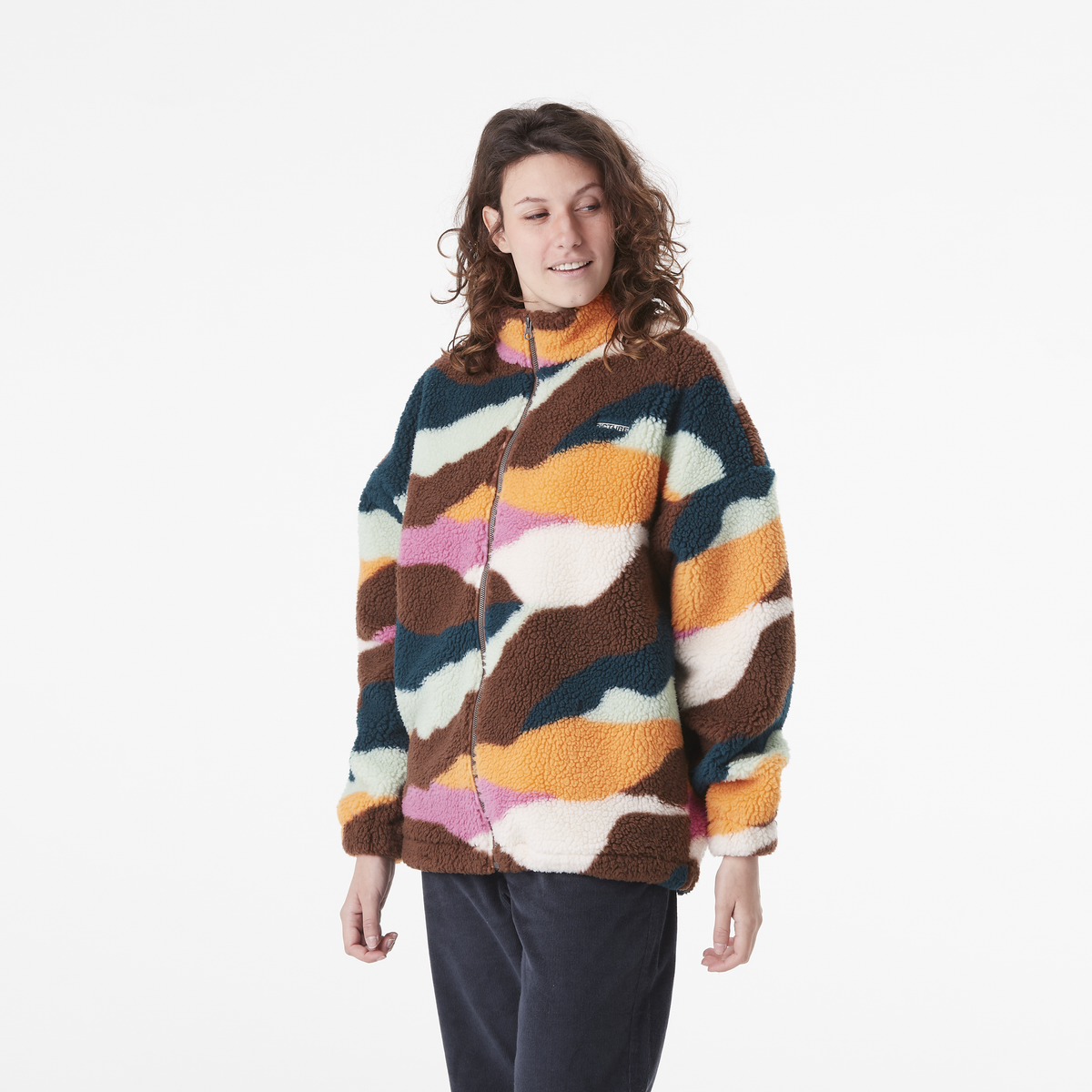 GYPSI ZIP FLEECE __color:Strates_Print#1