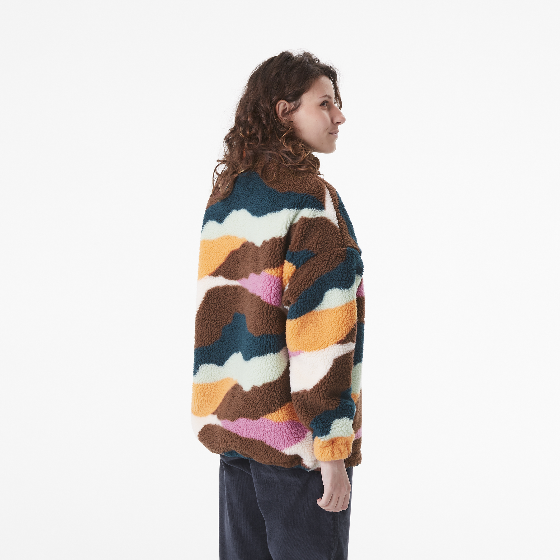GYPSI ZIP FLEECE __color:Strates_Print#2