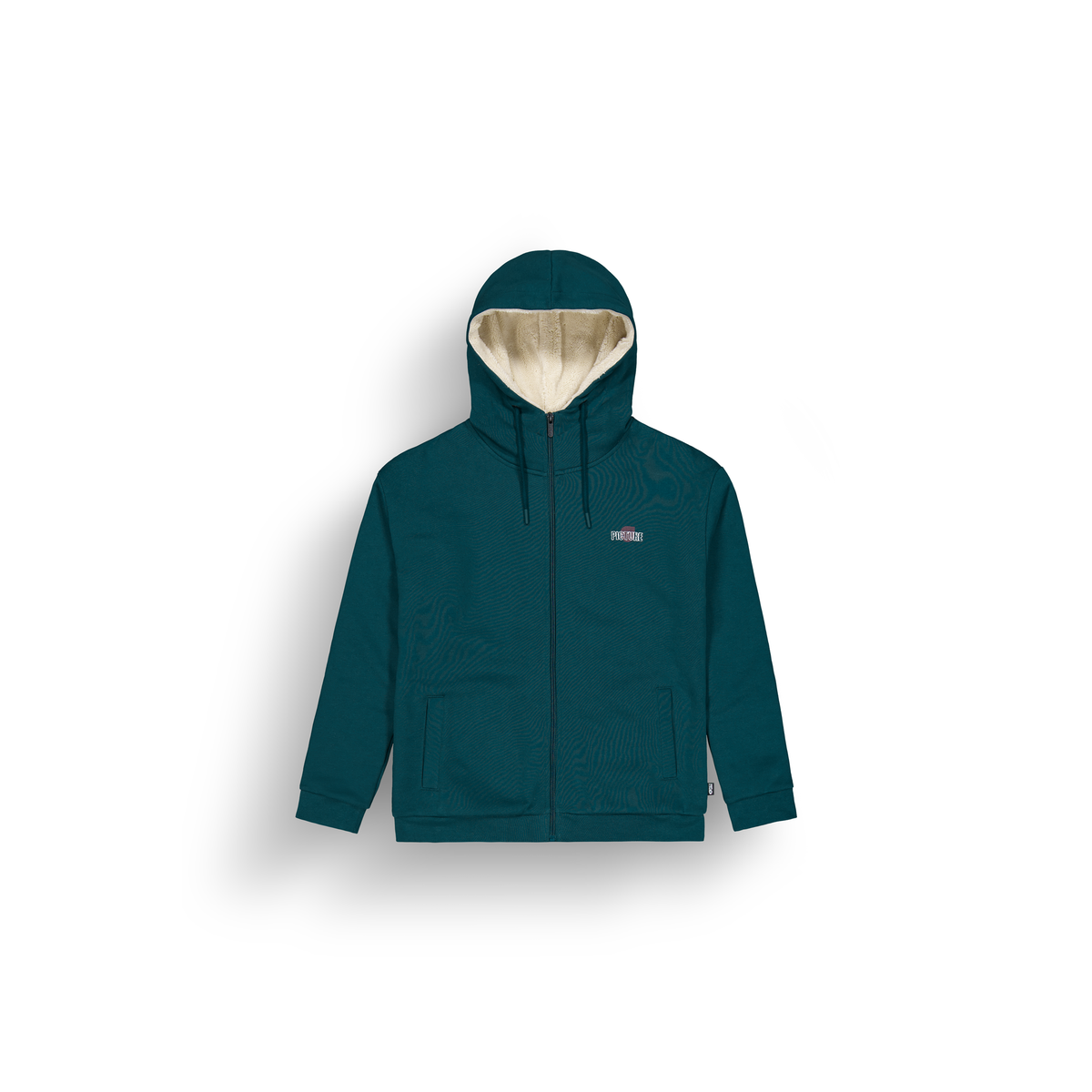 GLIMMA PLUSH ZIP HOODIE __color:Deep_Water#8