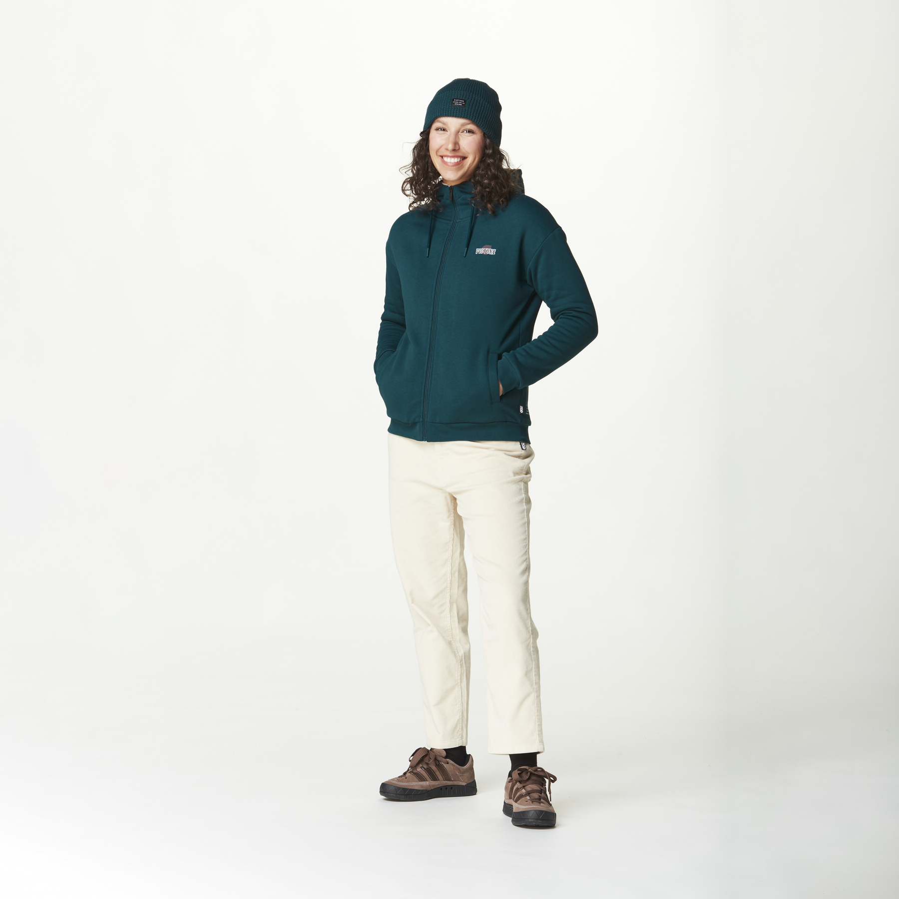 GLIMMA PLUSH ZIP HOODIE __color:Deep_Water#5