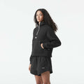 QUENDA 1/2 ZIP HOODIE __color:Black#1