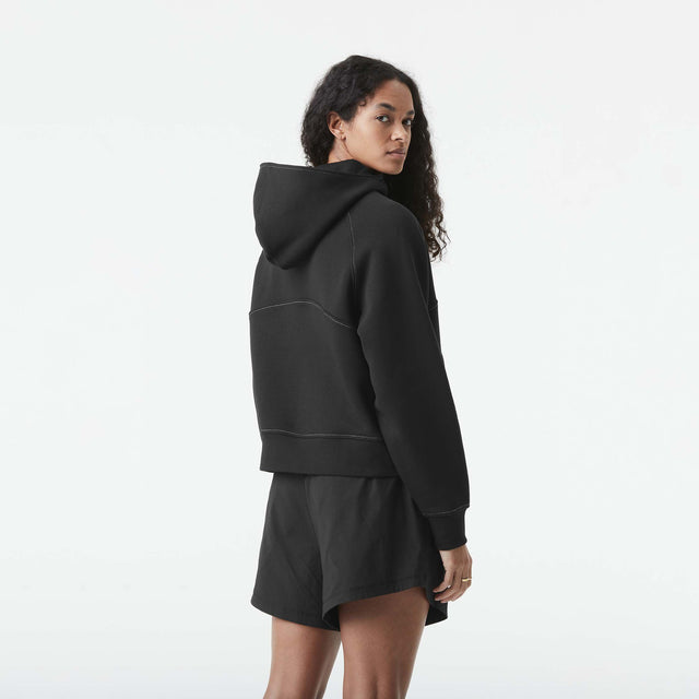 QUENDA 1/2 ZIP HOODIE __color:Black#3
