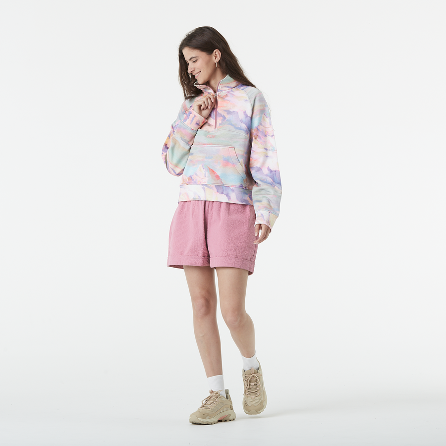 QUENDA 1/2 ZIP P SWEAT __color:Montanea_Print#7