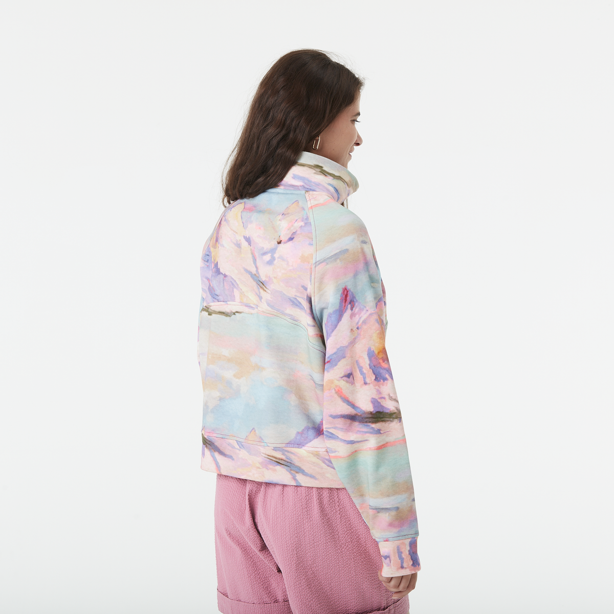 QUENDA 1/2 ZIP P SWEAT __color:Montanea_Print#9