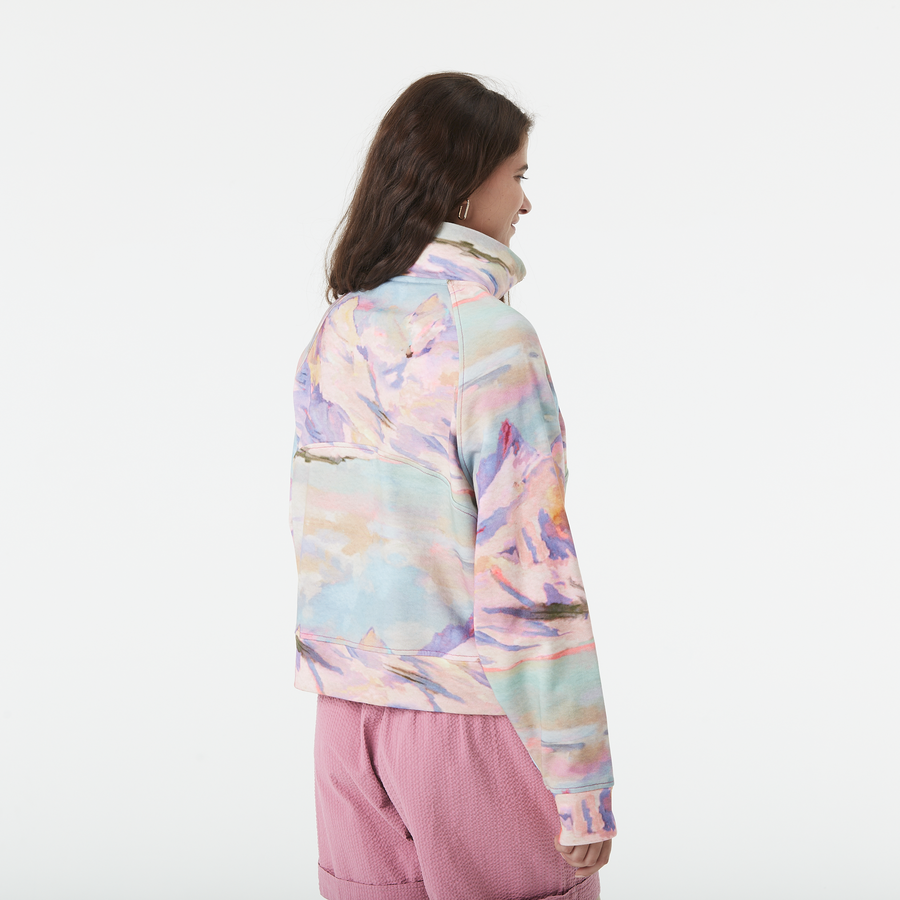 QUENDA 1/2 ZIP P SWEAT __color:Montanea_Print#9