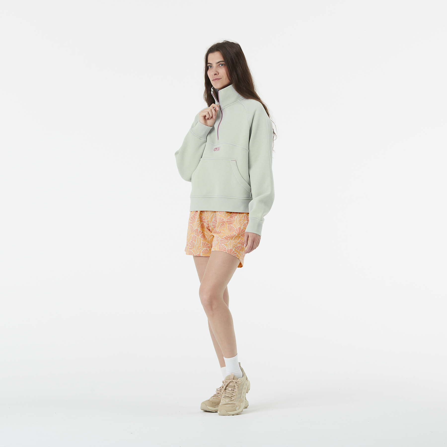 QUENDA 1/2 ZIP SWEATER __color:Cloudy_Blue#0