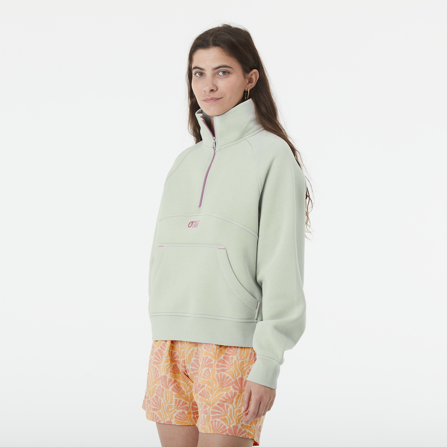QUENDA 1/2 ZIP SWEATER __color:Cloudy_Blue#1