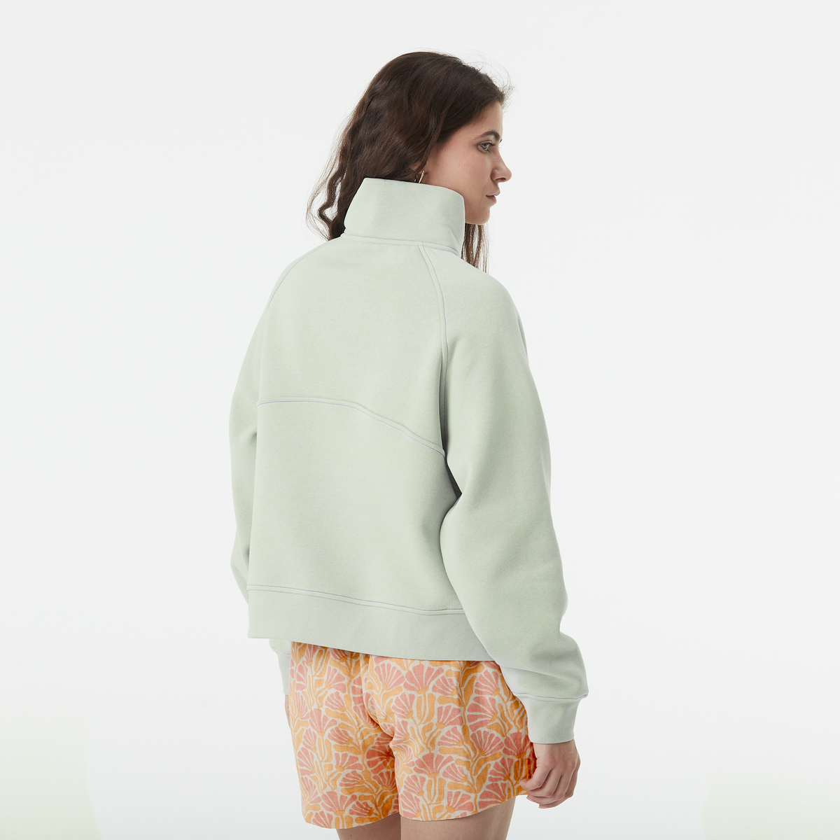 QUENDA 1/2 ZIP SWEATER __color:Cloudy_Blue#2