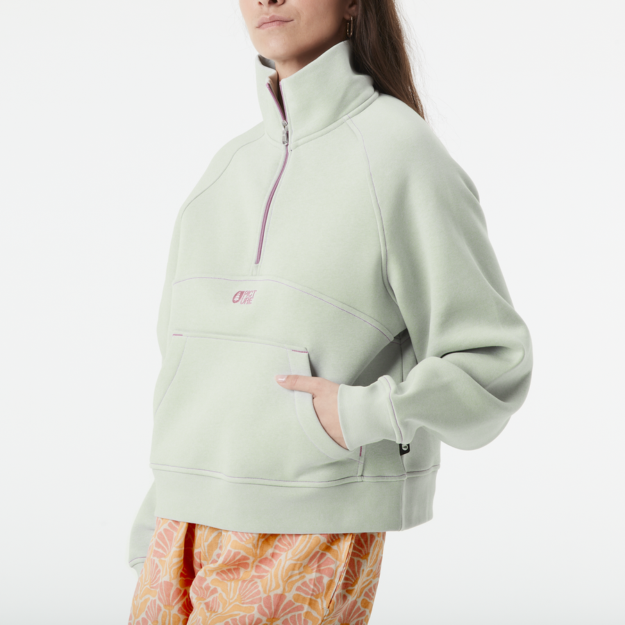 QUENDA 1/2 ZIP SWEATER __color:Cloudy_Blue#3