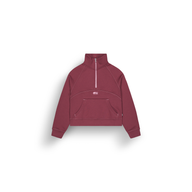 QUENDA 1/2 ZIP SWEATER __color:Cordovan#10