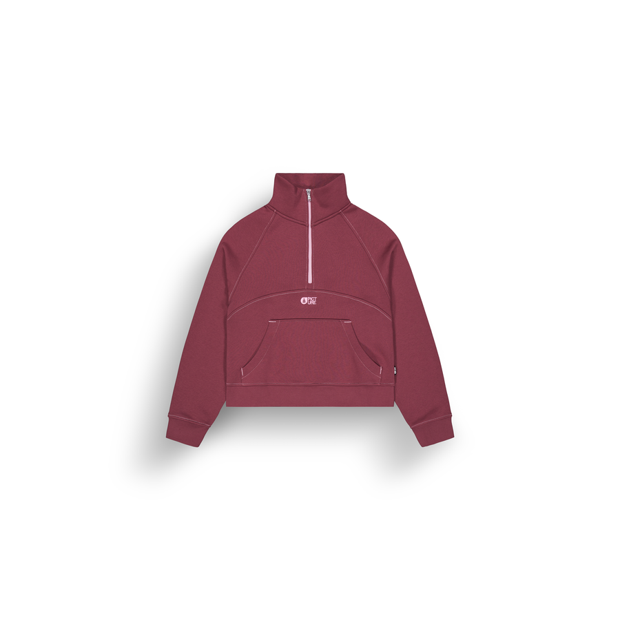 QUENDA 1/2 ZIP SWEATER __color:Cordovan#10