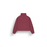 QUENDA 1/2 ZIP SWEATER __color:Cordovan#11