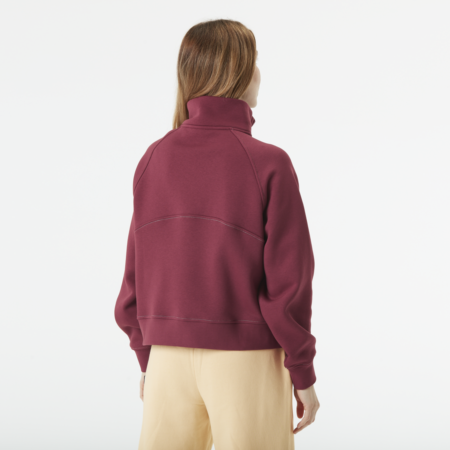 QUENDA 1/2 ZIP SWEATER __color:Cordovan#8