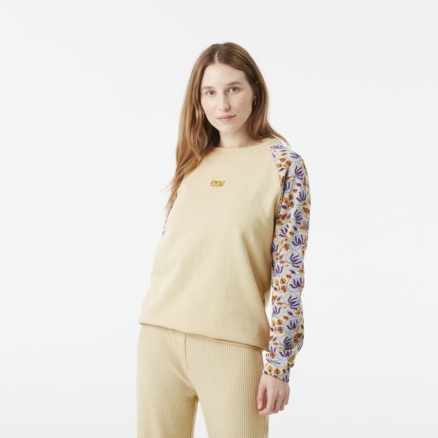 BLAYR PRINTED CREW __color:Wood_Ash#3