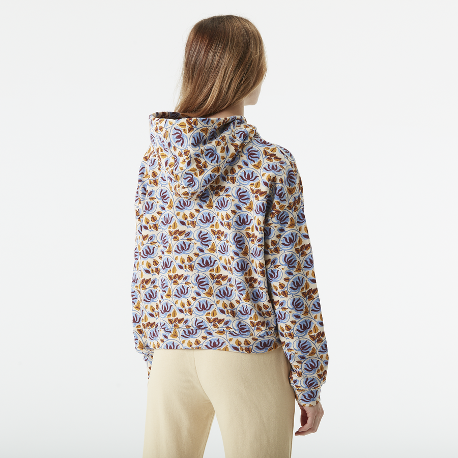 NERIS PRINTED HOODIE __color:Alpine_Thistle_Print#2