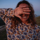 NERIS PRINTED HOODIE __color:Alpine_Thistle_Print#1