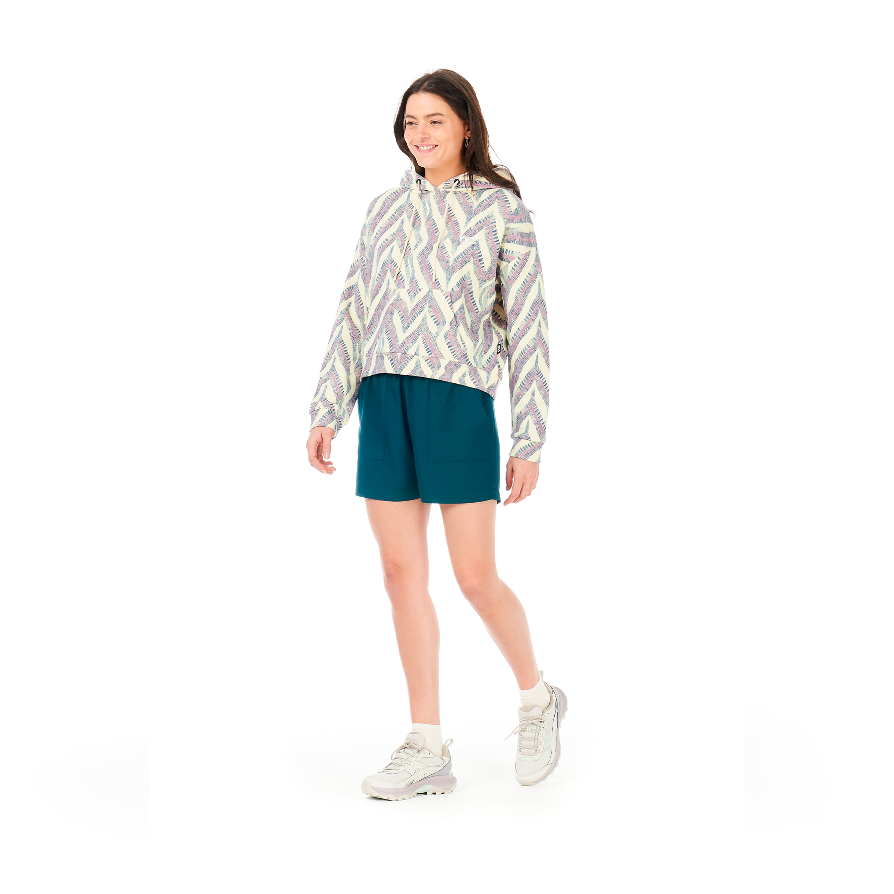 NERIS PRINTED HOODIE __color:Birdiplum_Print#8