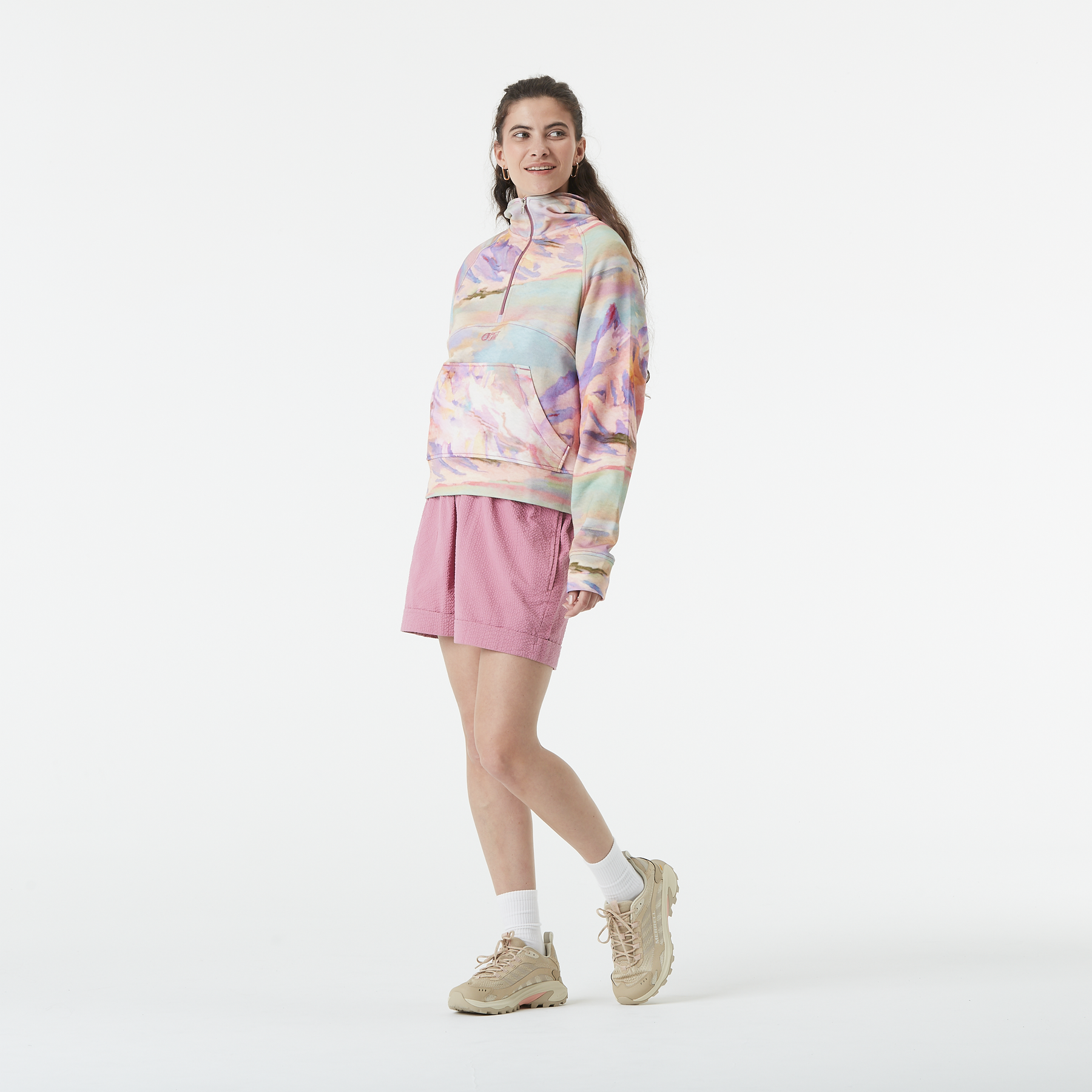 QUENDA 1/2 ZIP PRINTED H __color:Montanea_Print#0