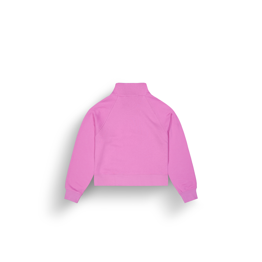 QUENDA 1/2 ZIP SWEATER __color:Super_Pink#9