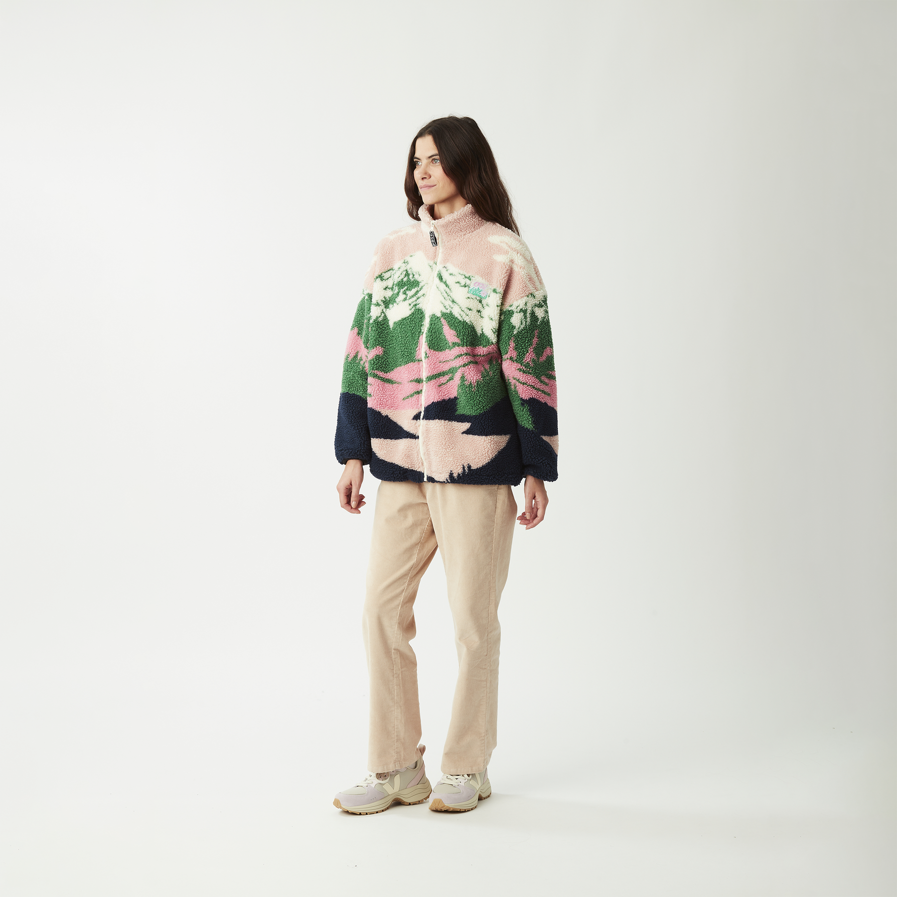 NYSS ZIP FLEECE __color:Cloudy_Landscape_Women#4