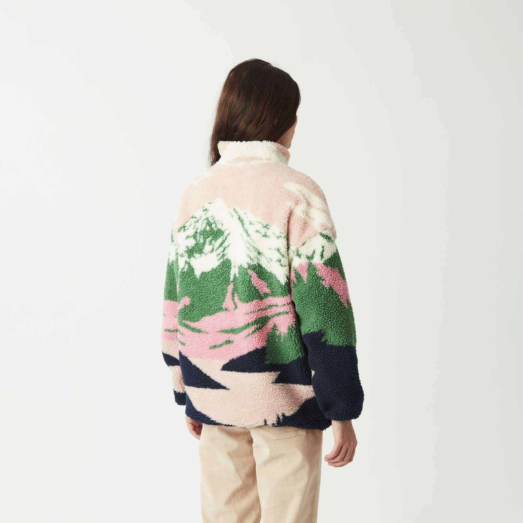NYSS ZIP FLEECE __color:Cloudy_Landscape_Women#2