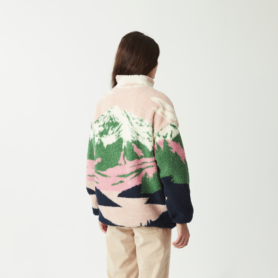 NYSS ZIP FLEECE __color:Cloudy_Landscape_Women#2