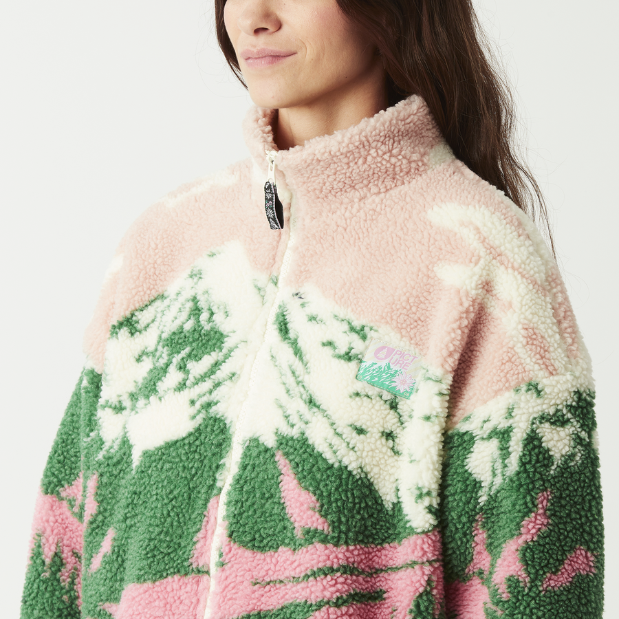 NYSS ZIP FLEECE __color:Cloudy_Landscape_Women#3