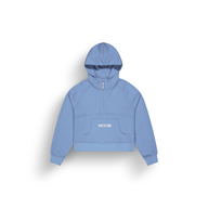 QUENDA ½ ZIP HOODIE __color:Stonewash#5