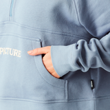 QUENDA ½ ZIP HOODIE __color:Stonewash#3