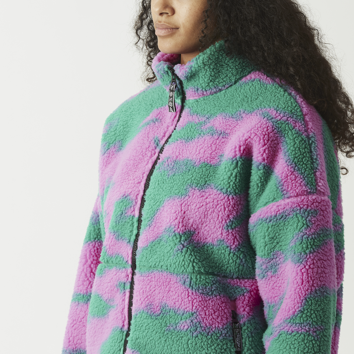 GYPSI ZIP FLEECE __color:Retro_Bliss_Print#2