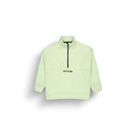 CYLLA 1/4 FLEECE __color:Tender_Green#5