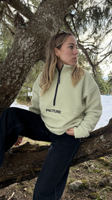 CYLLA 1/4 FLEECE __color:Tender_Green#0
