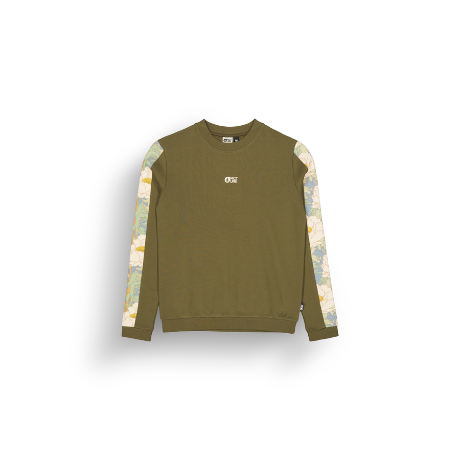 BLAYR PRINTED CREW __color:Tobacco_Timeless_Flower#10