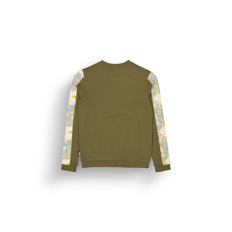 BLAYR PRINTED CREW __color:Tobacco_Timeless_Flower#11