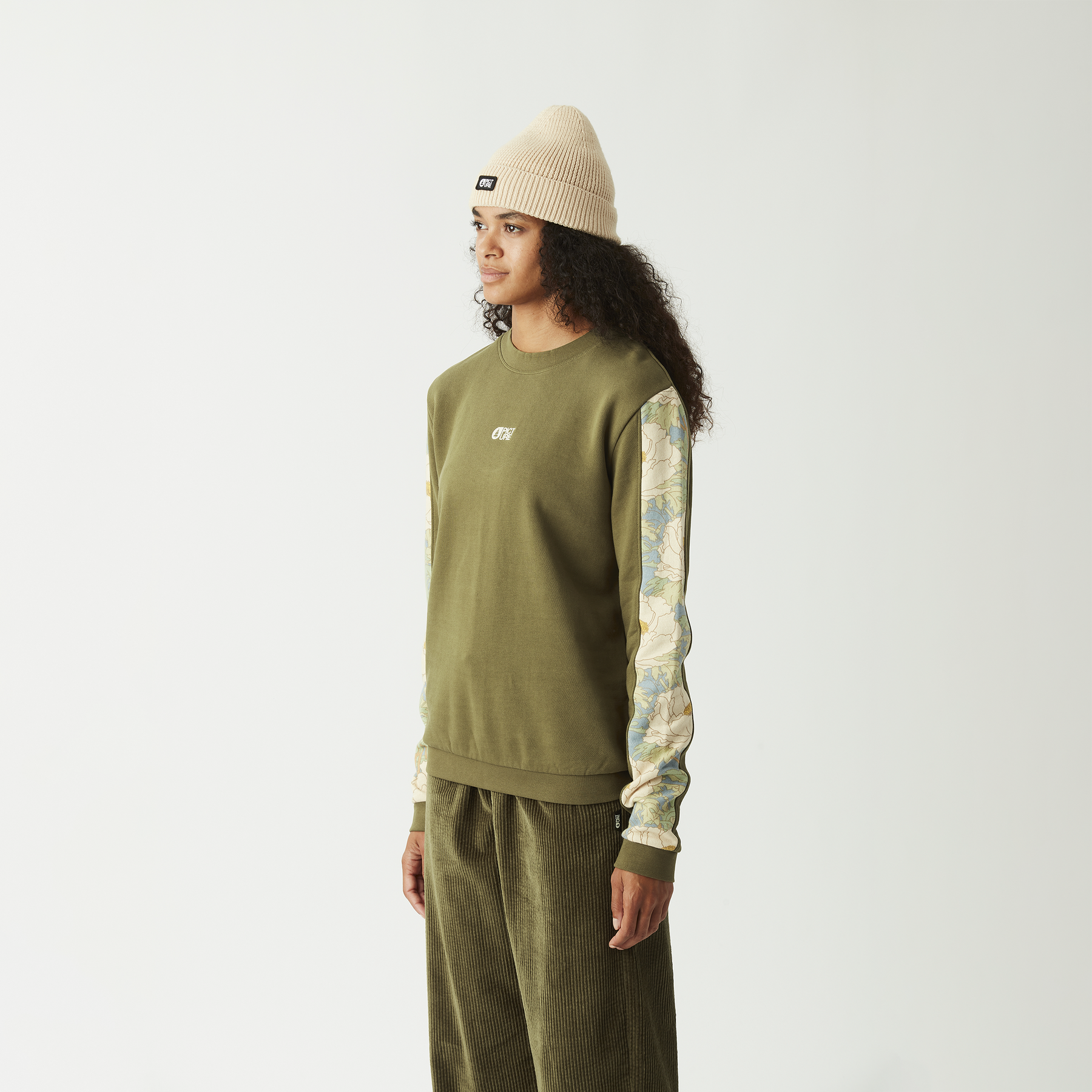 BLAYR PRINTED CREW __color:Tobacco_Timeless_Flower#7