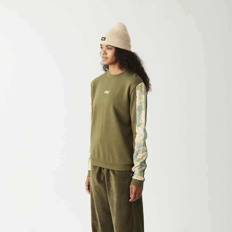 BLAYR PRINTED CREW __color:Tobacco_Timeless_Flower#7