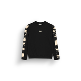BLAYR PRINTED CREW __color:Black_Shadow#4