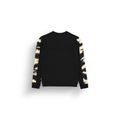 BLAYR PRINTED CREW __color:Black_Shadow#5