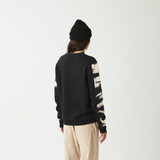 BLAYR PRINTED CREW __color:Black_Shadow#2