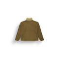 CYLLA CROP 1/4 FLEECE __color:Tobacco#9