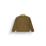 CYLLA CROP 1/4 FLEECE __color:Tobacco#9