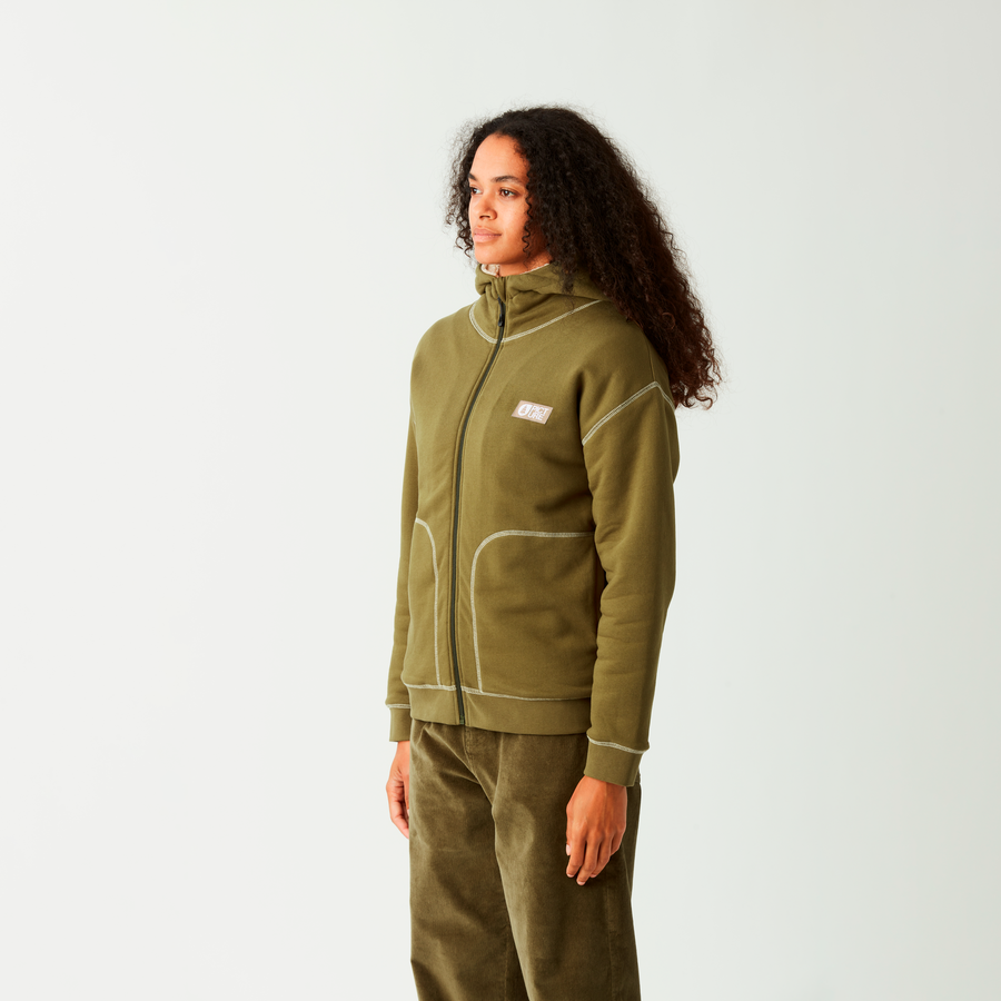 BASEMENT PLUSH Z HOODIE W __color:Tobacco#15