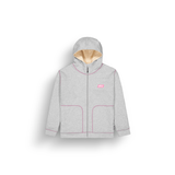 BASEMENT PLUSH Z HOODIE W __color:Grey_Melange#5